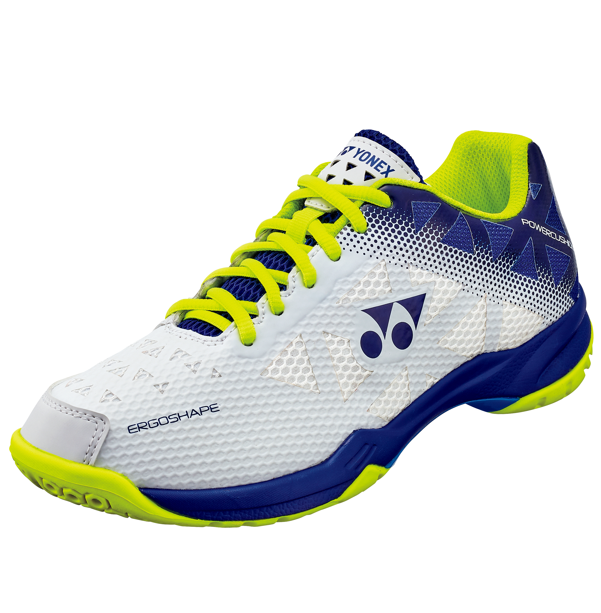 Yonex POWER CUSHION 50 Badminton Shoes SHB50, White / Blue, Unisex